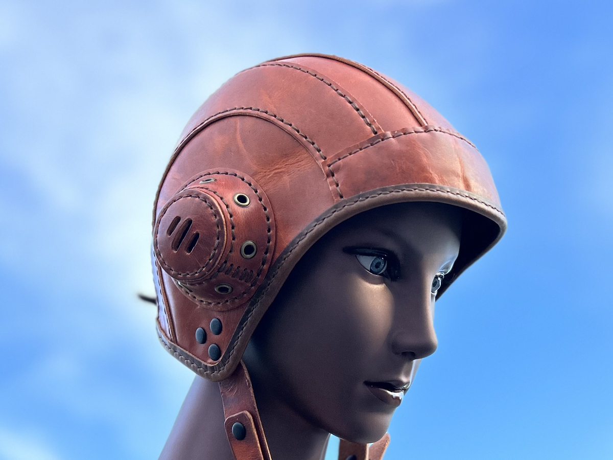 Leather Aviator Cap - aowheels